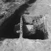 Excavation slide : area 2 - f2300 boulder in ditch, from S.