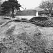 Roberton, motte: excavation photograph of SE sector after removal of topsoil
C Tabraham, 1979
