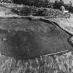 Roberton, motte: excavation photograph of NE sector after removal of topsoil
C Tabraham, 1979