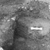 Roberton, motte: excavation photograph of posthole
C Tabraham, 1979