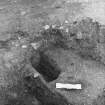 Roberton, motte: excavation photograph of posthole
C Tabraham, 1979