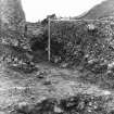 Excavation photograph - 19th century gravel quarrying at edge of silage pit, looking SE.