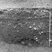 Excavation photograph - ditch, counterscarp on right.