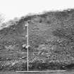 Excavation photograph - east section, north segment.