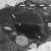 Excavation photograph : area 3 - f3066, full half section of intrusive feature, from S.