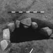 Excavation photograph : area 3 - f3159, lining, inner face, from W.
