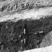 Excavation photograph : area 4K - f4010, N baulk of trench section, from S.