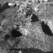 Cairnpapple Hill, photograph of excavation showing stone-hole 7, Inhumation grave 3.