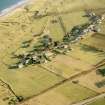 Aerial view of camping and caravan site, Dachalm, Brora, East Sutherland, looking S.