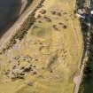 Aerial view of an enclosure on the Ness of Portnaculter, Dornoch, East Sutherland, looking NW.