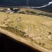 Aerial view of enclosure and ice house on the Ness of Portnaculter, Dornoch, East Sutherland, looking NE.