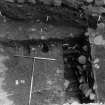 Excavation photograph : area N - detail of north area showing slot along section excavated to bedrock.