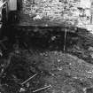 Excavation photograph : area L - features exposed and destroyed during installation of Bailey Bridge.