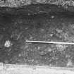 Excavation photograph : area BB - trial trench - detail of surface - Iron Age?.