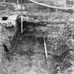 Excavation photograph : area BB - foundation trench, alongside trial trench.