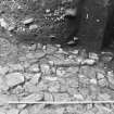 Excavation photograph: area X/H - detail of larger stones in 1388.