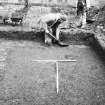 Dunfermline, Priory Lane, former Lauder Technical College, excavations.
Excavation photograph : trench 1a - during excavation.