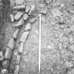Dunfermline, Priory Lane, former Lauder Technical College, excavations.
Excavation photograph : trench 1 - drain F113