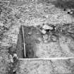 Dunfermline, Priory Lane, former Lauder Technical College, excavations.
Excavation photograph : trench 1 - ditch F131 in north west corner of trench 1b from south.