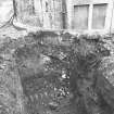 Dunfermline, Priory Lane, former Lauder Technical College, excavations.
Excavation photograph : trench 3 - close up.