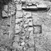 Dunfermline, Priory Lane, former Lauder Technical College, excavations.
Excavation photograph : trench 4 - walls F141 and 144.