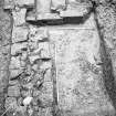 Dunfermline, Priory Lane, former Lauder Technical College, excavations.
Excavation photograph : trench 4 - wall F141 and 144.