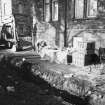Dunfermline, Priory Lane, former Lauder Technical College, excavations.
Excavation photograph : trench 14 - location.