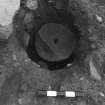 Area 1 F1059D  Beehive quern in situ, from N