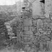 Detail of wall, Mains Castle, Caird Park, Dundee.