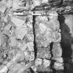 Excavation photograph - blocked window 25 through wall 1