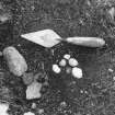 Biggar Common cairn excavation archive
Close-up of quartz pebbles.