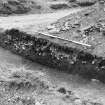 Broomhill, Newstead: rescue excavation archive
Frame 14: Trench 2: The road (F003) looking from E to W.



