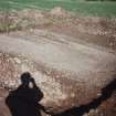 Broomhill, Newstead: rescue excavation archive
Frame 18: Road surface (F003) looking from E to W.






