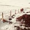 Excavation photograph :  trench E - location of snow filled trench.