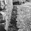 Excavation photograph : trench 1 after removal of cobbles, from S.