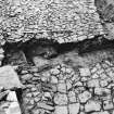 Excavation photograph : trench 2 showing boulders and clay, from W.