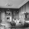 Interior view of Hospitalfield House, Arbroath, showing dining room.
