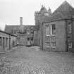 View of courtyard, Hospitalfield House, Arbroath, from N.