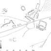 Publication drawing; Plan of Urchin Knowe buildings and field-system.