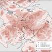 Map showing the distribution of henges and penannular ring-ditches in southern Scotland and northern England. Published in Eastern Dumfriesshire: an archaeological landscape.
