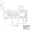 Fearn Abbey: Plan scale 1:100 and site plan scale 1:1000