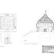 Ulbster, Sinclair Mausoleum: Plan and section
