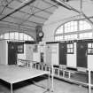 Edinburgh, Newhaven Fishmarket, interior.
View of South end with fishmarket's offices.