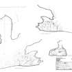 Constantine's Cave: plan and sectional elevations X-X1, Y-Y1 and Z-Z1