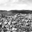 View across broch towards probable entrance.