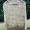 Detail of headstone.