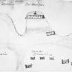 Early 18th century drawing of 'Buiale Oscar' fort and surrounding area.