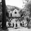 General view from south of Church and burial ground