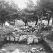 "Kerb" of central ring cairn exposed in 1932.