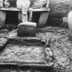 Excavation Photograph: House 7, hearth.